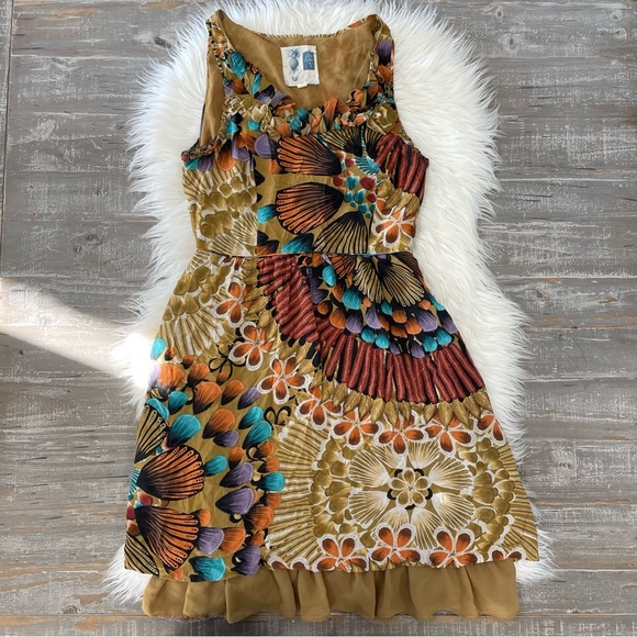 Anthropologie Edme & Esyllte Lappula Silk Dress Size 6 - Picture 5 of 11
